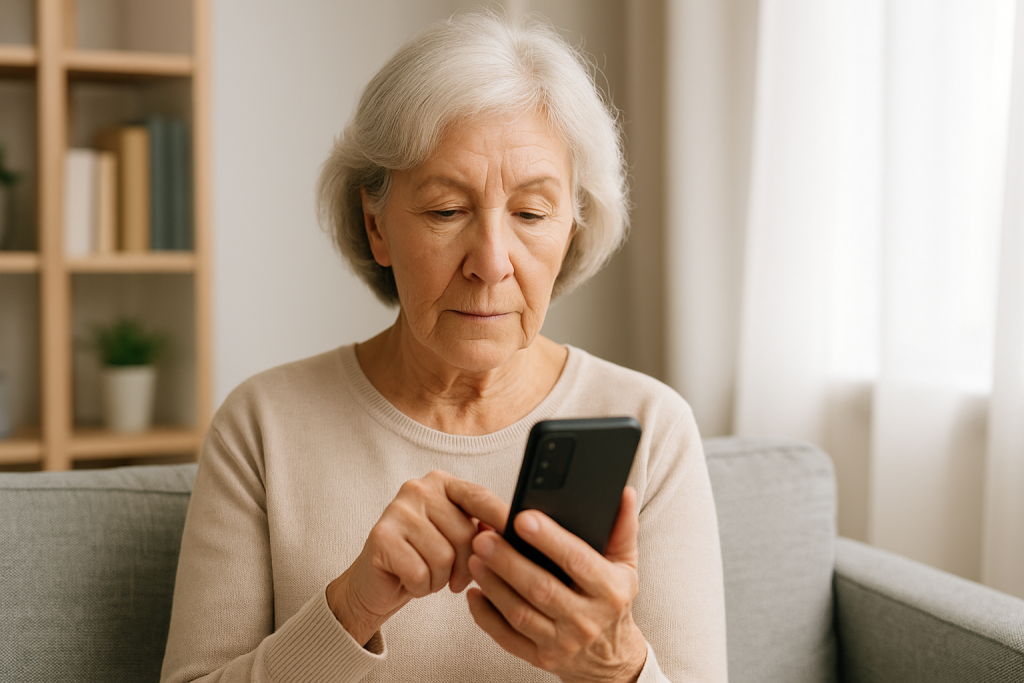 Uso seguro de dispositivos móviles en adultos mayores